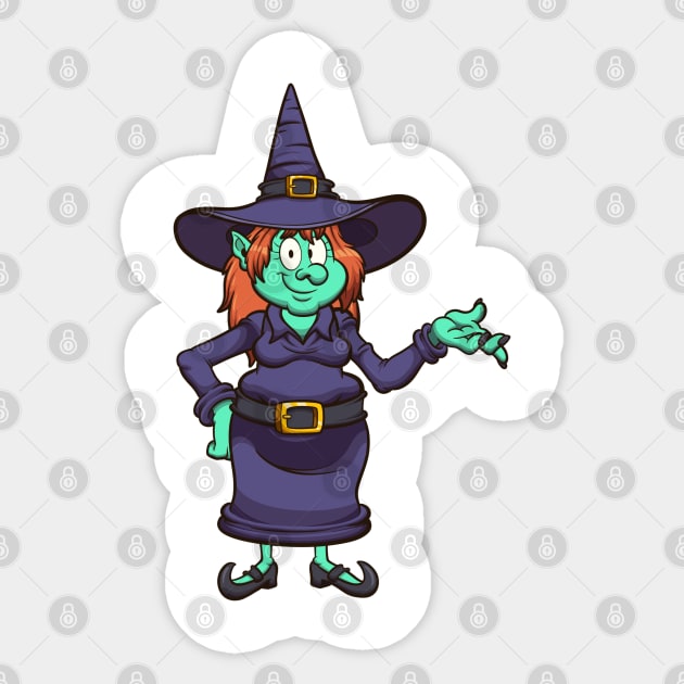 Cute Witch Sticker by TheMaskedTooner